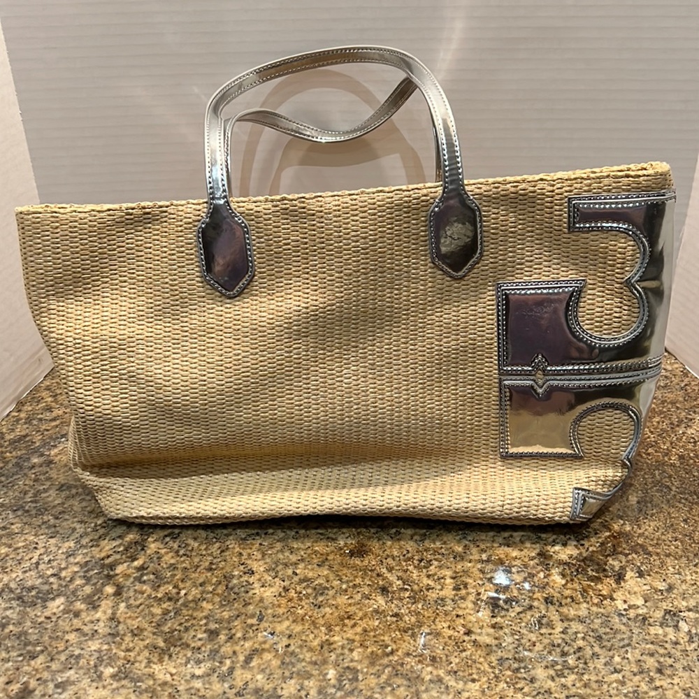 Tory Burch Straw Tote Bag